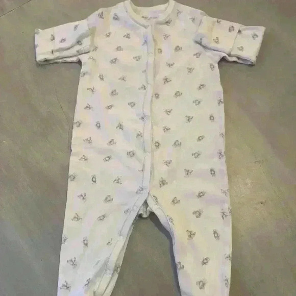 Ralph Lauren Classic Bear Footed Sleeper Coverall Onesie 6M - Picture 8 of 9